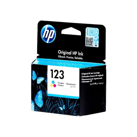 خرطوشة حبر سائل ألوان HP 123 عالي الإنتاجية - F6V16AE