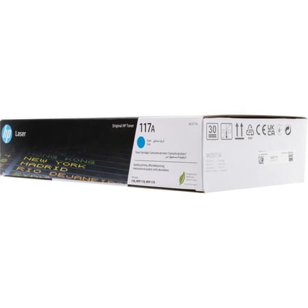 حبر اتش بي ليزر 117A سماوي أصلي لطابعات اتش بي ليزر ملونه - TONER HP 117A CYAN W2071A