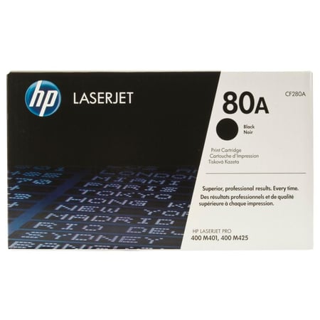حبر اتش بي ليزر 80A أسود أصلي  لطابعات اتش بي ليزر  - TONER HP 80A CF280A BLACK