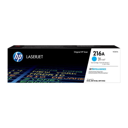 حبر اتش بي ليزر 216A سماوي أصلي  لطابعات اتش بي ليزر ملونه  -TONER HP 216A CYAN W2411A