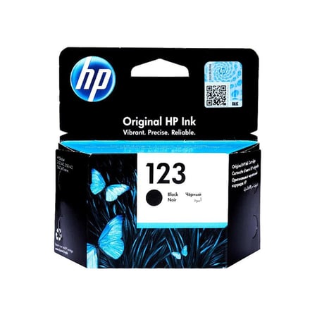 خرطوشة حبر سائل أسود HP 123 عالي الإنتاجية - F6V17AE