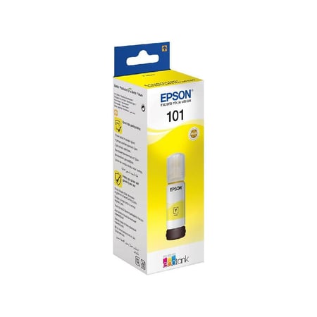 قارورة حبر ابسون INK EPSON 101 أصفر أصلي - EcoTank Ink Bottle YELLOW