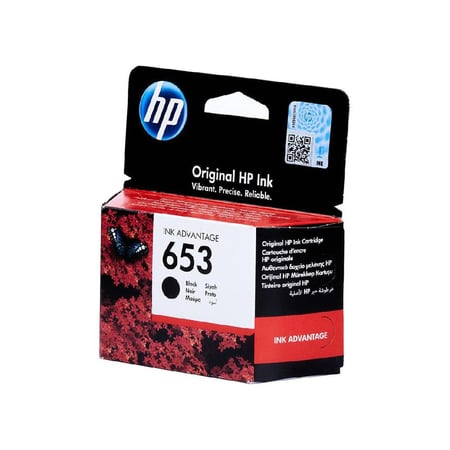 خرطوشة حبر سائل أسود HP 653 عالي الإنتاجية - 3YM75AE
