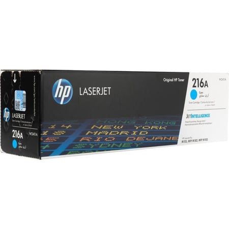 حبر اتش بي ليزر 216A سماوي أصلي  لطابعات اتش بي ليزر ملونه  -TONER HP 216A CYAN W2411A