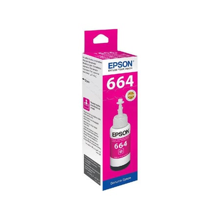 قارورة حبر ابسون INK EPSON T664 أرجواني أصلي - EcoTank Ink Bottle MAGENTA