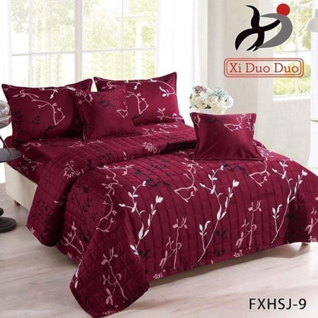 مفرش نفر مخمل مع فرو