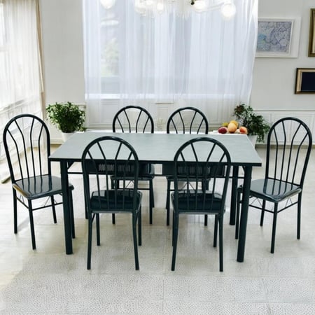 طاولة طعام 6 كراسي : NJMATH6