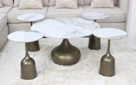 طقم طاولات4+1