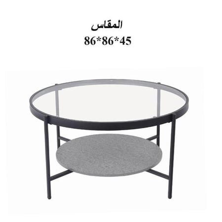طاولة خشب مع زجاج مفردة :SHML-C159C