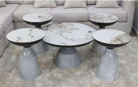 طقم طاولات سراميك  4X1