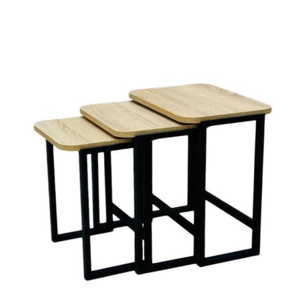 طقم طاولات قهوة ثلاثية القطع