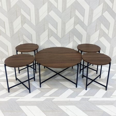 طقم طاولات القهوة 1+3