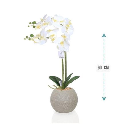 وردة الأوركيد الصناعية 2 فرع 60 سم : 495-528-1