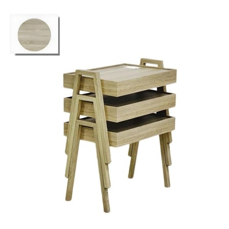 طقم طاولات قهوة ثلاثية القطع