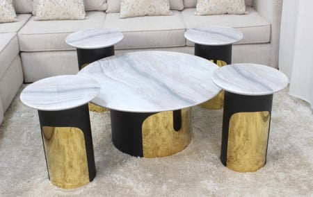 طقم طاولات4+1