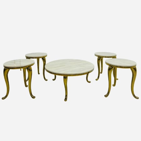 طقم طاولات قهوة من 5 قطع