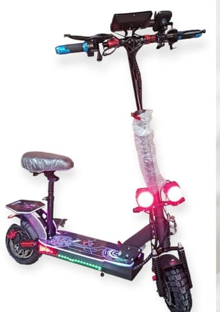 سكوتر كهربائي 48 فولت بقوة عالية وتحكم ممتاز متوفر الان شحن سريع