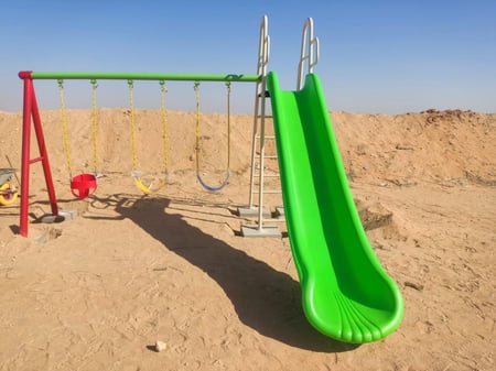 مرجيحه مع زحليقه كابتن ماجد ممتعة وآمنة شحن سريع سعر مميز