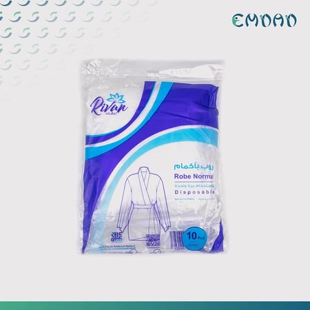 روب استخدام مره واحده ابيض من ريفان