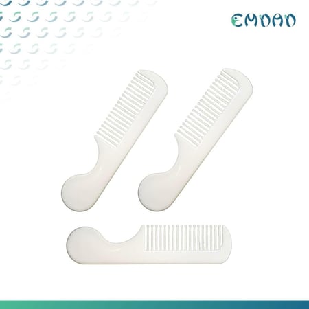 مشط ابيض للشعر المصمم لتصفيف سهل وسلس