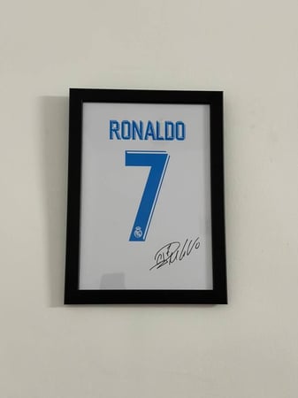 لوحة كريستيانو رونالدو مع اطار - ريال مدريد