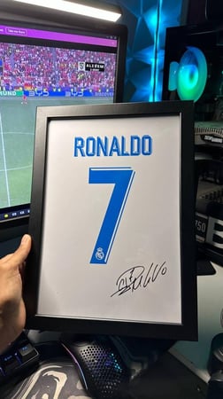 لوحة كريستيانو رونالدو مع اطار - ريال مدريد