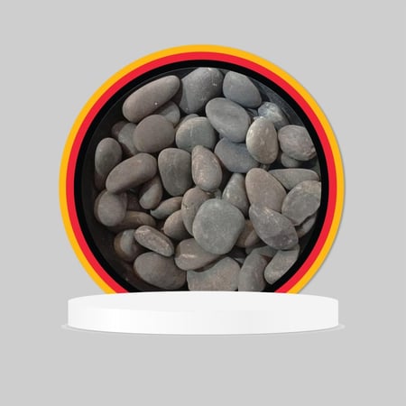 حجر زينة متوسط و كبير الحجم مصقول لامع مزخرفة  و مصقولة بلون الرمادي المميز لحوض السمك والحديقة والمناظر الطبيعية وديكور المنزل الداخلي والخارجي،