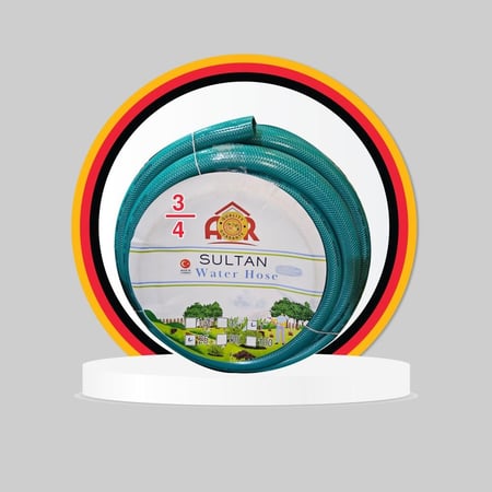 خرطوم 3/4 بوصة 19 ميلي طول 25 م لي سميك صناعة تركية عالي الجودة . ضمان 5 سنوات