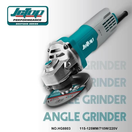 اداة صقل الزوايا الاحترافية بسلك مع قرص ومقبض جانبي، قاطع 710 واط 220-240 فولت، دبوس قابل للتعديل، 115 ملم . قوي 710 واط