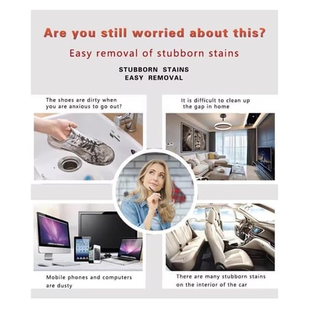 منظف رغوي متعدد الاستخدامات . يستخدم لتنظيف القماش و الجلد الطبيعي و الصناعي . لطيف على القماش والجلد قوي على الاوساخ . سريع الفاعلية بدون تأثير على الفرش . مناسب للسيارات و المنازل و المكاتب . مقاس 650 ميلي