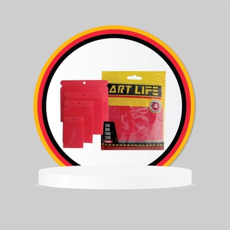 طقم سكين معجون بلاستيك 4 قطع