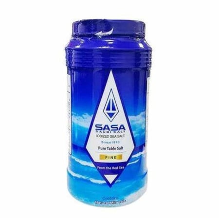 ساسا ملح طعام نقي معالج باليود 750 جم