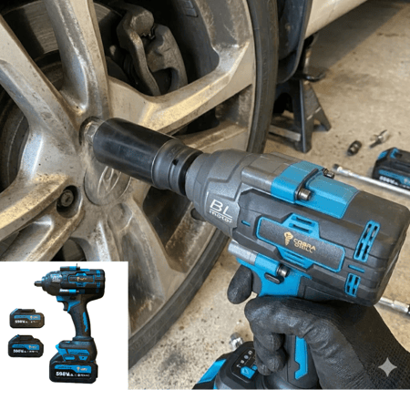 دريل امباكت  ربط صدمي بدون فرشاة من كوبرا دريل1500NM | عزم دوران عالٍ بطاريات ليثيوم، 598 فولت، 6.0 أمبيرD-9