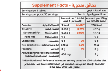 ان اتش اس أشواجاندا 30 قرص