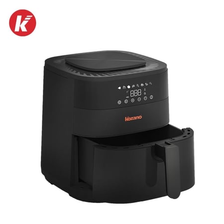 قلاية هوائية كهربائية كوزانو، 8 لتر، 2000 واط- اسود