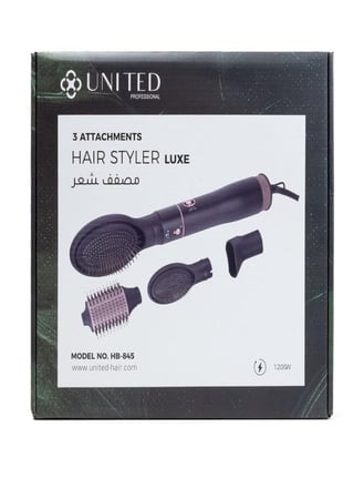 يونيتد مصفف شعر 3 في 1 احترافي 1200 واط - Model No. HB-845