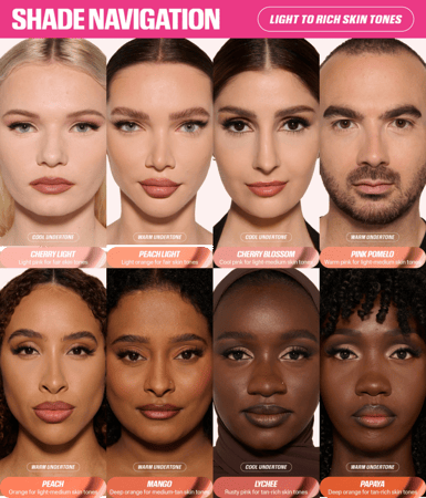 مصحح لون البشرة وتفتيح اسفل العين فو فيلتر من هدى بيوتي - عدة درجات