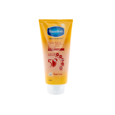 كريم فازلين هيلثي برايت للحماية اليومية والتفتيح بعامل حماية من الشمس SPF50 PA+++ - Healthy Bright SPF50+ PA++++ Daily Protection & Brightening Serum Lotion 300ml