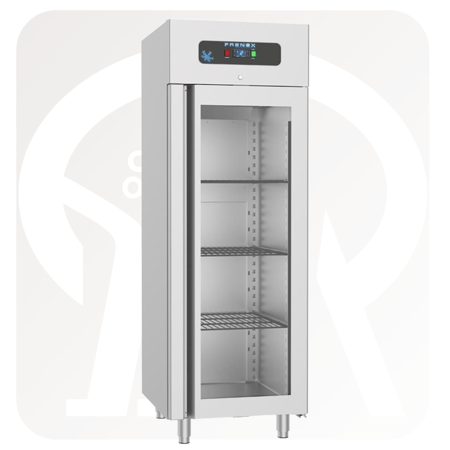 ثلاجة عمودية بباب زجاجي واحد - خط احترافي