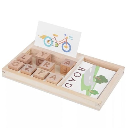 مكعبات الحروف الخشبية الإنجليزية