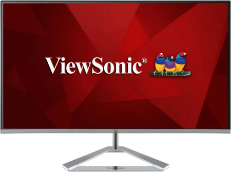 شاشة العاب من فيوسونيك موديل VX2476-SH مقاس 24 انش، بميزة FHD وIPS مع اطار بدون حواف، LCD، أسود