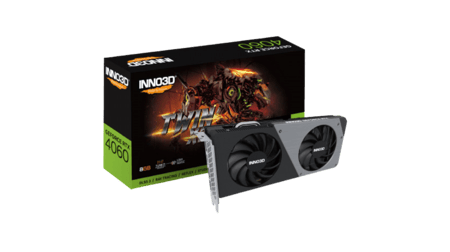 كرت شاشة للألعاب  انفيديا جيفورس  INNO3D RTX 4060 Twin X2 Oc 8GB GDDR6 3xDP-HDMI