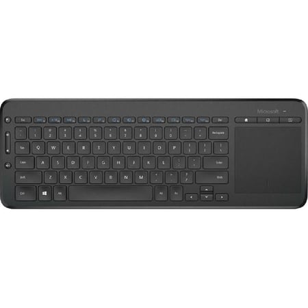 لوحة مفاتيح الكل في واحد لوسائل الاعلام من مايكروسوفت، لا سلكي، أسود