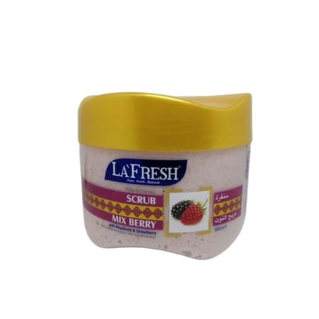 لافريش صنفرة التوت والفراولة للوجة والجسم 500مل