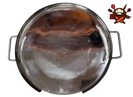 صاج استيل كبده م50سم