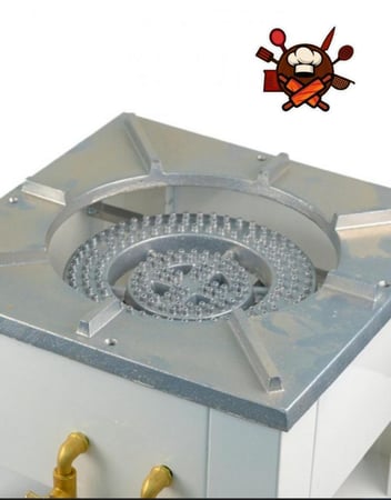 موقد شعله ابيض 2مفاتيح الكبير