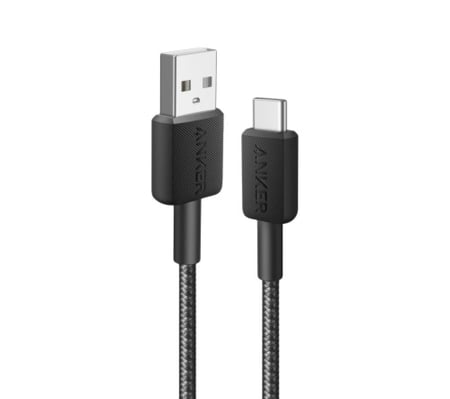 كيبل انكرUSB الي تايب سي قماش 1.80 سم Anker322