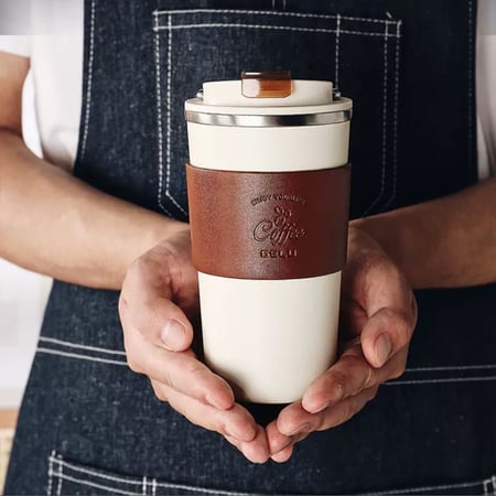 مج GELU الشهير - ابيض مع مسكه بني 350 مللي