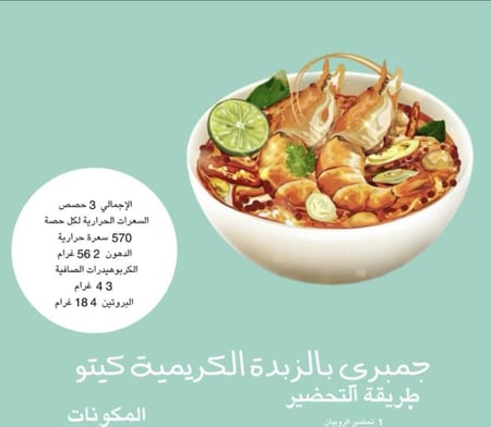 ملف وصفات عشاء كيتو