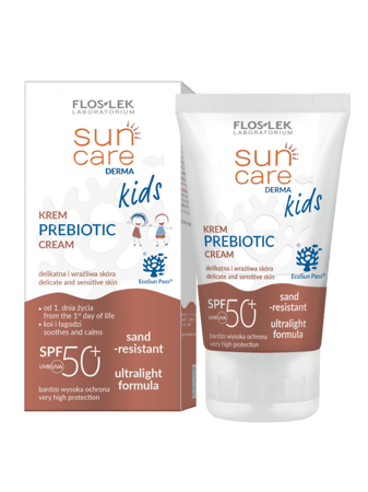 FLOSLEK SUN CARE KIDS PREBIOTIC 50 ml spf +50 واقي شمس للاطفال والبشرة الحساسة